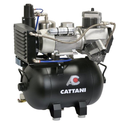 Cattani 45-165 - Стоматологические компрессоры безмасляные для CAD/CAM c осушителем Cattani (Италия)