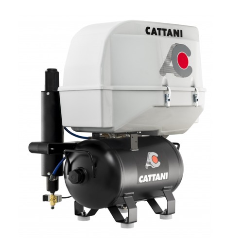 Cattani 45-165 - Стоматологический компрессор безмасляный для CAD/CAM в пластиковом кожухе, c осушителем Cattani (Италия)