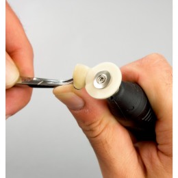 Renfert Goat hair brushes - Щётки из козьего ворса, смонтированные, диаметр 19 мм, упаковка 12 шт.