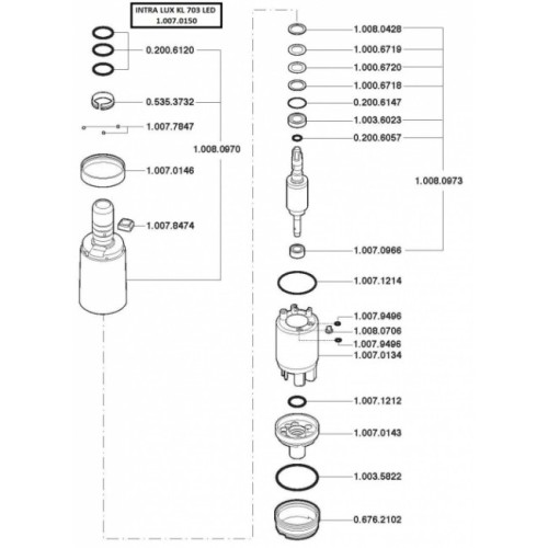 KaVo INTRA LUX KL 703 LED - микромотор электрический (KaVo (Германия))